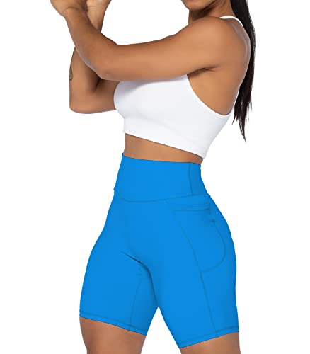 Image of Sunzel Women's Biker Shorts in High Waist Tummy Control with Deep Pockets | 3, 5 Or 8-Inch Inseam, High Waisted, No Front Seam, Side Pockets, Buttery Soft, Compression Fit, Squat Proof, Tummy Control