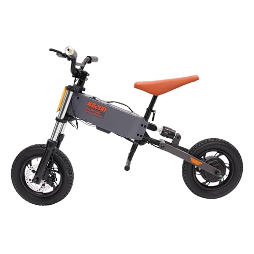 Bicicleta eléctrica de equilibrio para niños con batería de litio para niños y niñas a partir de 8 años, para calles y parques, motor de 200 W, distancia de conducción, absorción de golpes, fácil