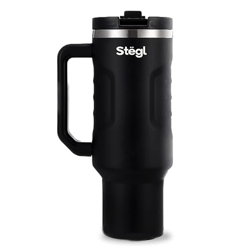 Image of Tumbler with Straw - 1.2L Insulated Coffee Tumbler with Handle | Keeps Drinks Hot 12h Cold 24h | Leakproof Travel Sipper for Office Gym | Stainless Steel Straw