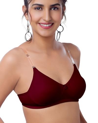 Image of Brida Monica Breathable Cotton Non-Padded Transparent Bra - Comfortable, Stylish
