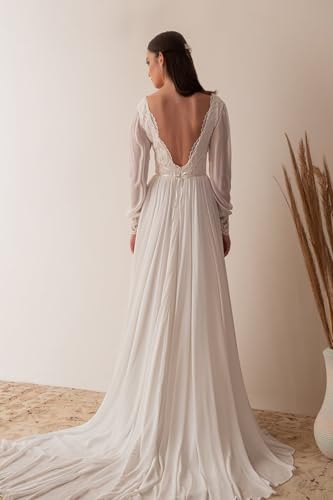 Fair Lady Wedding Dresses for Bride 2025 V Neck Beaded Straps Lace Appliques Bridal Gown for Women2