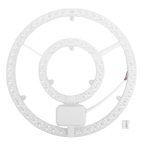 Yanmis Kit de Iluminación LED de Repuesto de 12,01 Pulgadas y 72 W, Tablero de Módulo Redondo de Repuesto para Luz de Techo, Blanco, Alto Brillo, para Sala de Estar, Dormitorio, Baño