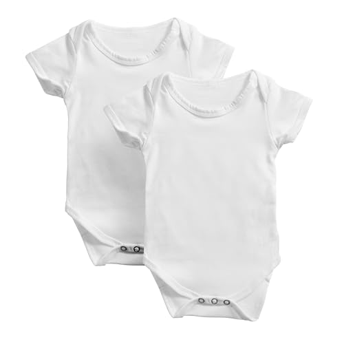 Cricut Baby Bodysuit Blank - 3-6 Months - DIY Custom Baby Onesie - Works with Infusible Ink Transfer Sheets Pens Markers & Sublimation