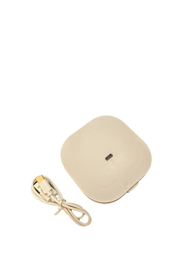 SAFESTORE LED Işıklı Katlanabilir Makyaj Aynası, 3 Renk Modu, Dokunmatik Kontrol, Type-C Şarj, Kompakt Cep Aynası