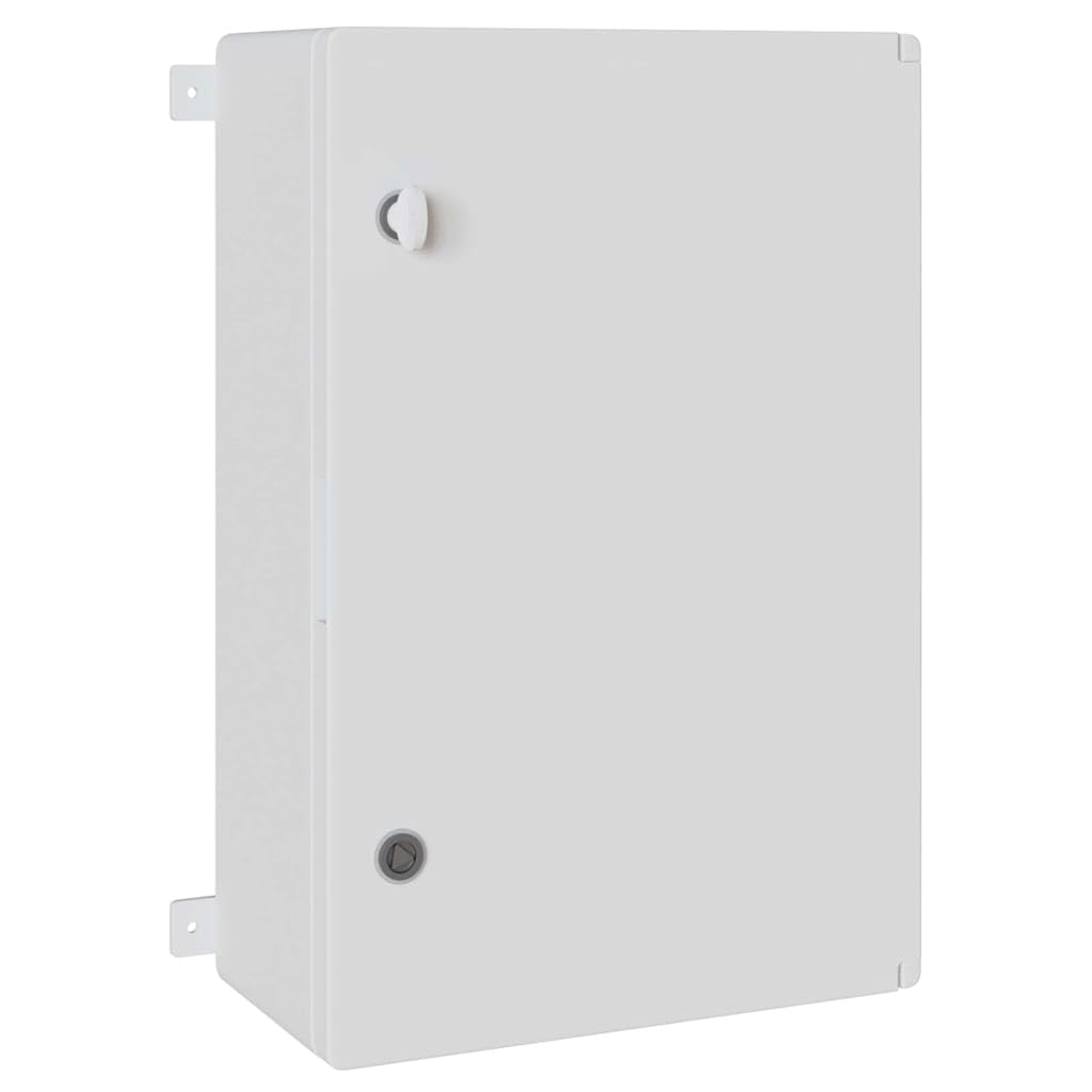 vidaXL Steuerungsschrank Grau 47 x 20 x 50 cm ABS Kunststoff, Moderner Werkstatt-Schrank, robuste Werkzeuglagerung, minimalistischer Organizer für drinnen und draußen, grau
