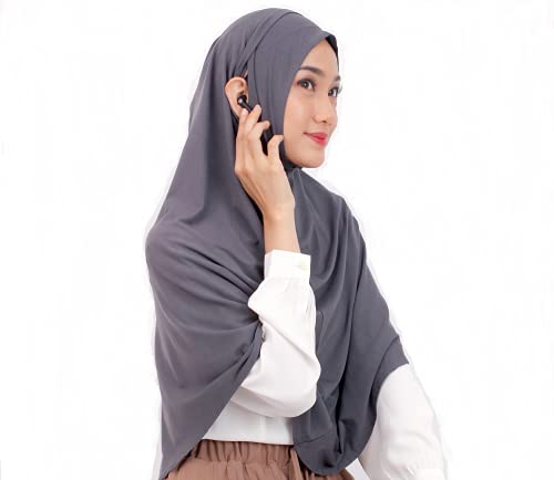 Slip In Ear Instant Hijab Khimar I Ready To Wear Hijab For Daily -Wear Workout Sport Muslim Accessories For Women