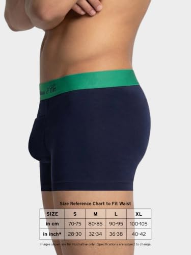 Image of Levi's Cotton Elite Trunk | Premium Men's Trunk Underwear | 4-Way Stretch | Outer Elastic Waistband | H-Pocket | Style 072 | Pack of 1