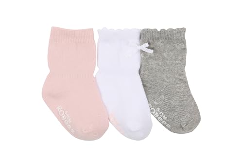 Robeez Baby Boys & Girls, Infant, Toddler Soft Cotton Non-Slip Socks/Kickproof Seamless Design (3 Pack)2