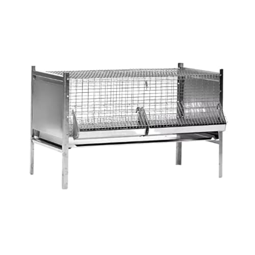 GABBIA PER PULCINI IN RETE DI ACCIAIO ZINCATO - CON ABBEVERATOIO E MANGIATOIA - ANTITOPO - ROBUSTA E RESISTENTE CON STRUTTRA BULLONATA. DONATO ROCILA SRL.