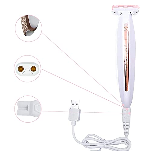 Women Shaver Usb Charging Cable Compatible With Finishing Touch Flawless Body Rechargeable Ladies Shaver Women Electric Trimmer 5V Power Cord Ladies Shaver Charger Cord White With Clean Brush 2Pcs #TOP7