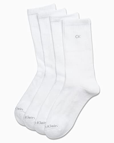 Image of Calvin Klein Womens Crew Socks - Breathable Performance Soft Cushioned Athletic Crew Socks for Women for Running and Workout