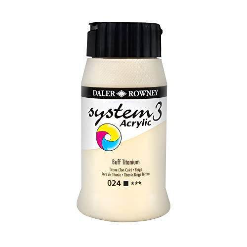 SYSTEM3 500 ml Buff-Titan Acrylfarbe Cover