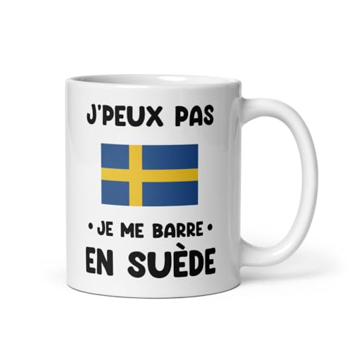 Mug Suède je peux pas je me barre en Suède tasse Suède humour voyage