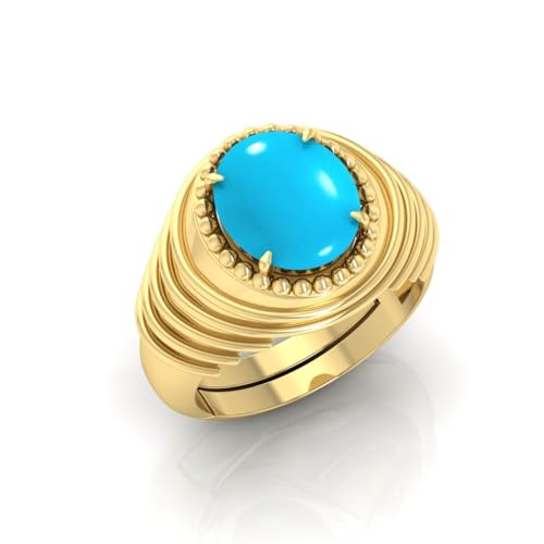 Bague Turquoise 11,25 Ratti en argent plaqué or pour homme et femme