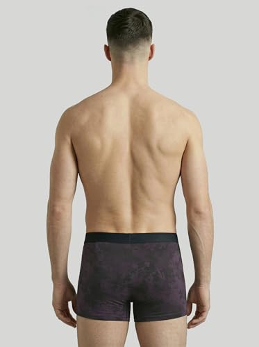 Image of TECHNOSPORT Men's Colorblock Trunks Underwear with ElastoLITE 4 Way Stretch Lightweight Breathable Moisture Wicking Soft Anti Odour Anti Microbial UPF 50+ Comfort Fit Boxer Briefs Innerwear for Men