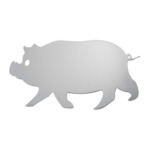 Image of GG Grand General 94070 Large 12 X 6.5 Inches Chrome Pig w /Studs on Back, R /H
