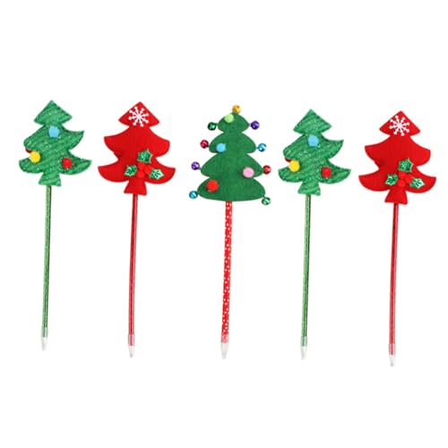 Bolígrafos lindos de Navidad Angoily para llenar de brillo tus notas escolares y diario