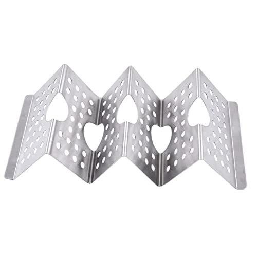 CIYODO Tortilla Stand Oven Safe Taco Holder Taco Storage Household Holder Taco Shell Stand Mexican Pancake Stainless Taco Holder Tortilla Holder Taco Rack Burrito Stainless Steel Silver