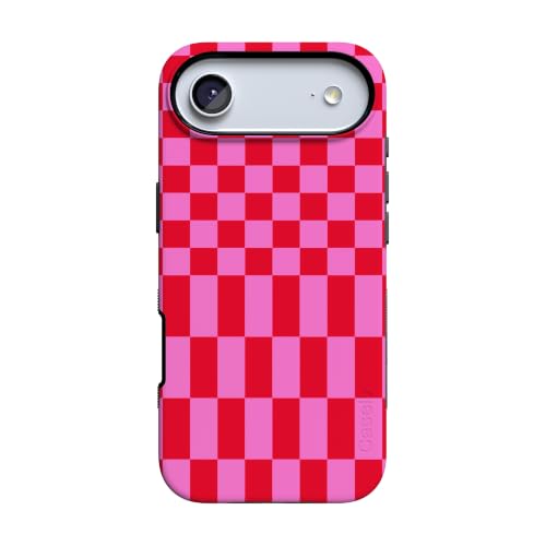Casely iPhone 17 Air Case | Vibe Check | Pink Checkerboard | Bold Protective Design | Compatible with MagSafe