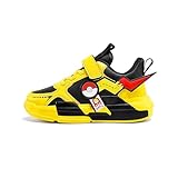 キッズシューズ スニーカー 子供靴 幅広 男の子 運動靴 マジックテープ スポーツシューズ ジュニア ウォーキングシューズ カジュアル おしゃれ 軽量 防水 柔らかい 通学履き 滑り止め 誕生日 プレゼント ランニング 秋冬 22.5cm イエロー