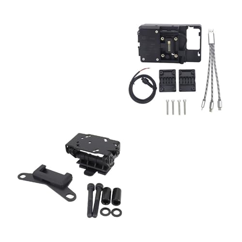 Supporto per telefono per moto per cellulare per moto per supporto di navigazione con ricarica wireless per USB per Ducati per X-Diavel S 2016-2021USB and Bracket
