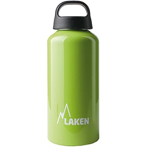 LAKEN Classic Water Bottle Wide Mouth Screw Cap with Loop - 20oz, Apple Green Cover