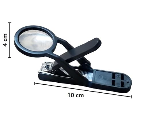 KACHKIT Magnifying Nail Cutter with 3X Zoom Lens | Precision Nail Clipper with Enhanced Visibility,Fingernails & Toenails | Professional Nail Care Tool for Seniors & Adults(multi-color) 1