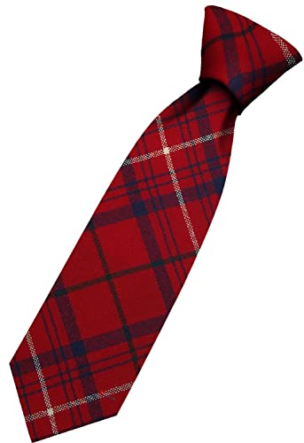 Cravate en Laine Écossaise I LUV LTD Rose Modern Tartan Idée Cadeau Homme