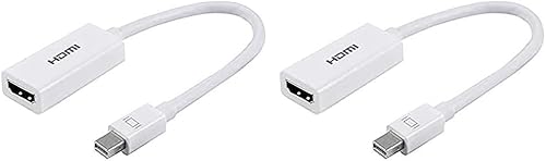 PHILIPS Accesorios Adaptador Mini DisplayPort a HDMI, unidireccional, audio y video, Full HD 1080p, 4K Ultra HD  30Hz, diseño portátil compacto