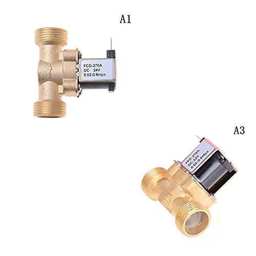 Électrovanne électrique 3/4 en laiton normalement fermée 2 voies pour gaz - 7