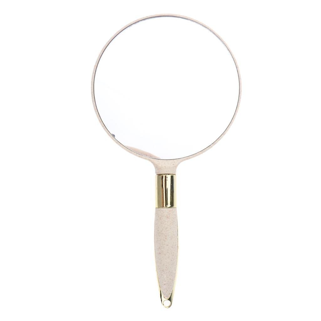 CALANDIS™ 4xPortable Durable material Handheld Mirror for Vanity Makeup Home Salon Travel Beige | Makeup Mirrors | Makeup Tools & Accessories | Makeup-picture-44