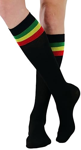 Image of ToBeInStyle Women's Colorful Patterned Design Knee High Socks