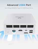 MINIS FORUM Mini PC UM870 Slim, AMD Ryzen 7 8745H CPU 8C/16T bis zu 4,9 GHz/AMD Radeon 780M, 32GB DDR5 bis zu 96GB/1TB PCIe4.0 SSD, HDMI/USB4/DP, 2.5G RJ45, WiFi6e, BT5.3,USB3.2, USB2.0 – Ansicht 5