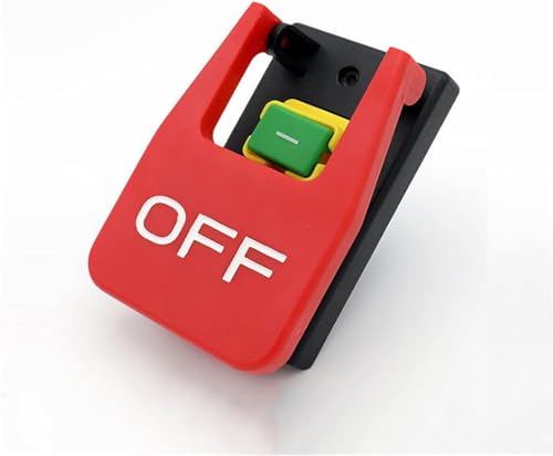 Interruptor de parada de emergencia de 16A con tapa roja y arranque electromagnético