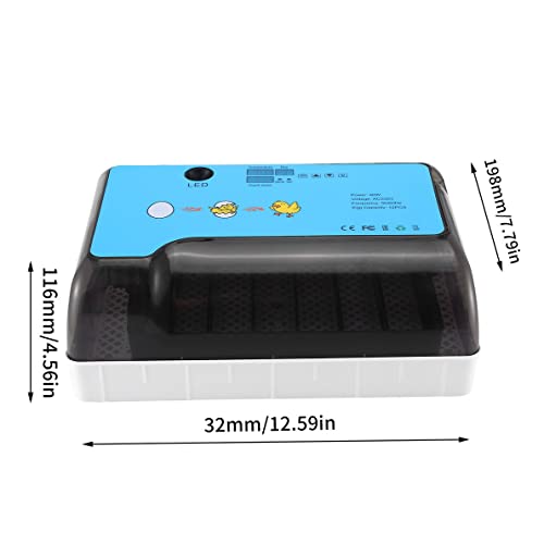 YJYJ 12 Eier Inkubator Zeitsteuerung Praktische automatische Brutmaschine Thermostatischer Hühnereier Wachtel Inkubator – Bild 5