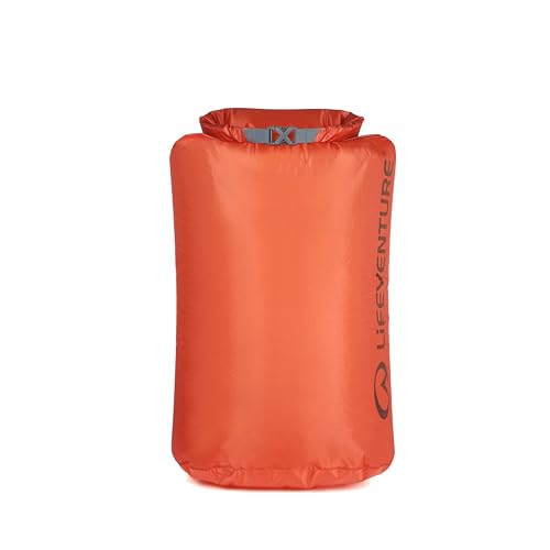 Lifeventure Bolsa seca ultraligera de 35 litros, tela siliconada antidesgarros con costuras totalmente selladas, ligera, impermeable, para kayak, camping, senderismo, viajes, barco, deportes acuáticos
