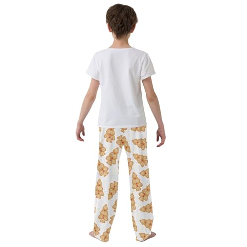 Boys' Pants Ginger Bread Christmas Tree Long Bottoms Jogger Pants Elastic Waist Trousers with Pockets S-XL3