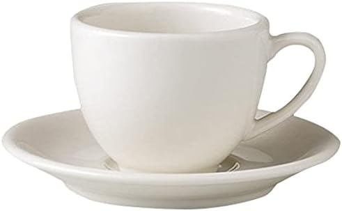 NB March Coffee C/S Set of 5, 5.5 x 0.8 inches (14 x 2.2 cm), 12.8 oz (351 g), Coffee C/S, Hotel, Restaurant, Cafe, Western Tableware, Restaurant, Commercial Use, For Guests