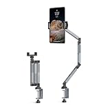 ORICO Support Tablette 360° Réglable, Support pour iPad/Kindle， Vue Ergonomique pour Bureau & Lit de Nuit,Aluminium Pliable, Compatible 4.7
