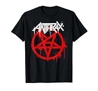 Official Anthrax Merchandise Anthrax T-Shirts for Men, Women, Girls and Boys; Anthrax Apparel; Anthrax Tees; Anthrax T-Shirt for Adults Lightweight, Classic fit, Double-needle sleeve and bottom hem