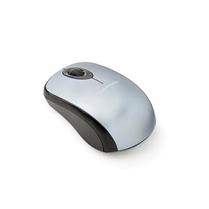 Amazon Basics Wireless Computer Mouse with Nano Receiver – Silver