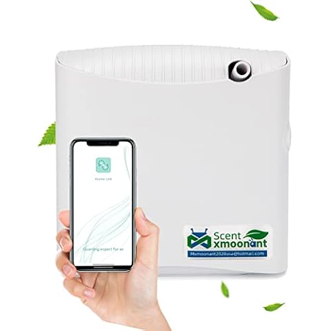 Mxmoonant Scent Air Machine Waterless 130ml Aromatherapy Oil Diffuser, App Control, 30-60㎡ for Home Office Shop Cover