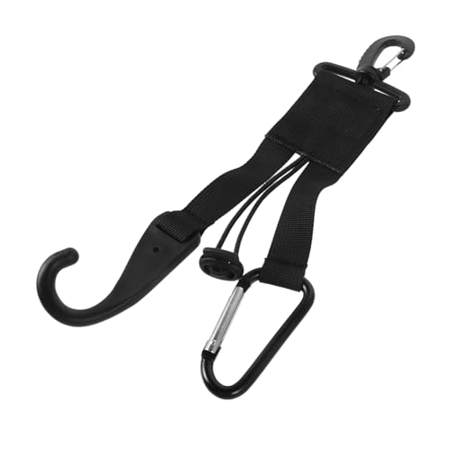 Mikikit Sports Bag Hooks Baseball Bat Holder Softball Glove -mounted Fence Bag Clip Water Bottle Hook Multi-purpose Nylon Metal