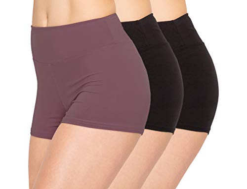 Image of ALWAYS 3 Pack Yoga Shorts - Super Soft Slip Shorts for Women