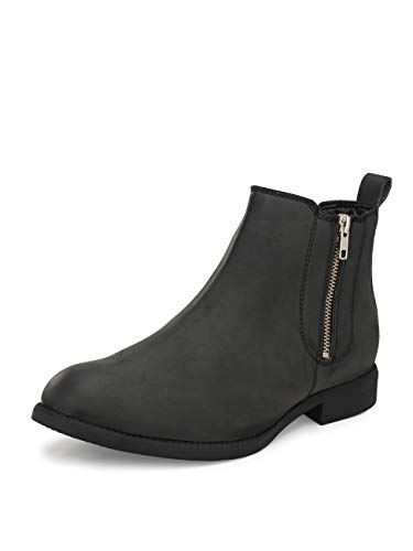 Image of HiREL'S Men's Chelsea Zipper Boots | Soft Cushioned Insole, Slip-Resistance, Dynamic Feet Support, Arch Support & Shock Absorption