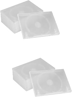 Veemoon 12 Pçs Bolsa Transparente Estojos De CD Transparentes Suporte De Dvd Livreto De CD Estojo De CD Capa Dura Estojos De CD Plástico Suporte De Armazenamento De CD Pacote De CD Mídia