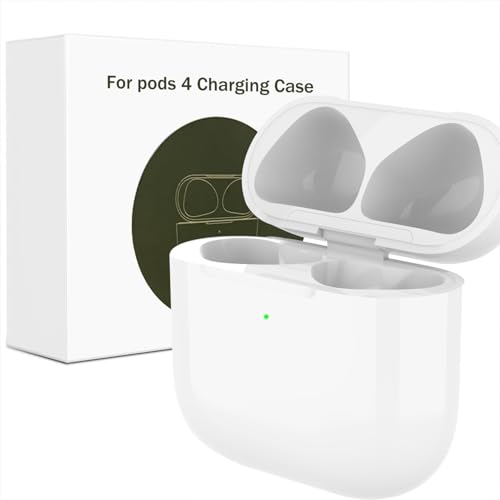 Custodia di Ricarica per Air Pod 4 (2024) Generazione, Type-C Wireless Charging Case con Accoppiamento Bluetooth Pulsante di Sincronizzazione Ricarica Cablata e Wireless