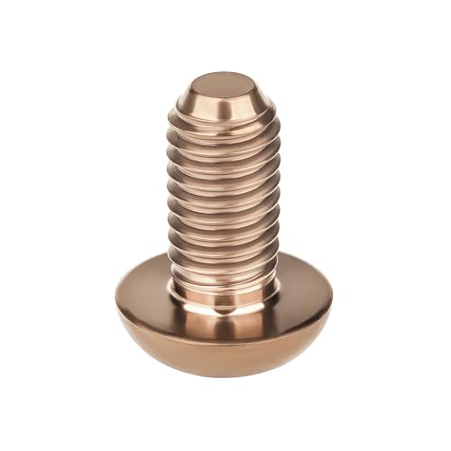 Image of Titanium Bolt M3 8 10 12 15mm Allen Key Head Screws for Bicycle Pack of 4 (Bronze, M3x10mm)