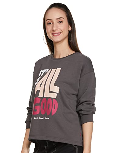 Image of Levi's Women Cotton Blend Crew Neck Sweatshirt