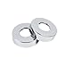 UTALIND 12 Pack Large Shower Arm Flange, Stainless Steel Escutcheon Plate, Plumbing Cover Plates for Shower Arms, Pipes (Inner Dia: 1.02